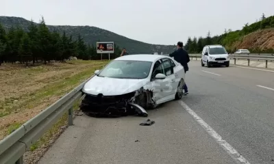 Isparta’da, sürücünün direksiyon hakimiyetini