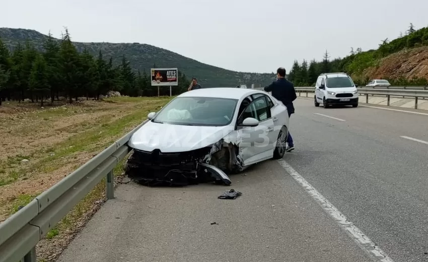 Isparta’da, sürücünün direksiyon hakimiyetini