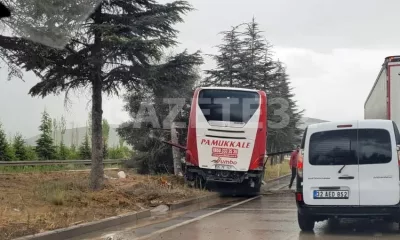 Isparta’da sürücünün kontrolünden çıkan