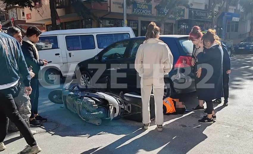 Isparta’da seyir halindeki otomobil