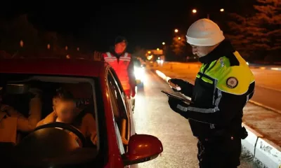 Isparta’da son 24 saat içerisinde trafik güvenliğini artırmak amacıyla yoğun