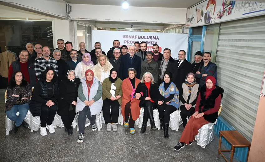 Isparta Belediye Başkanı Şükrü Başdeğirmen, Esnaf Buluşmaları kapsamında Fatih Çarşısındaki