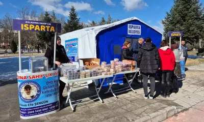 Isparta, kas hastalığıyla mücadele eden küçük bir yürek için kenetlendi.